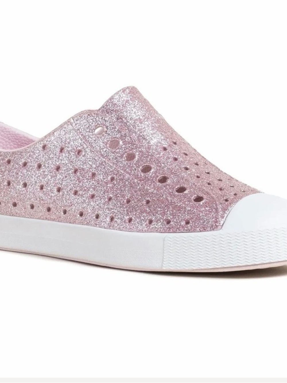 Native Shoes Kids Glitter Pink Slip-On Water Shoes